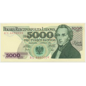 5,000 PLN 1982 - BU -.
