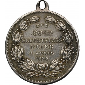 Germany, Kingdom of Prussia, Wilhelm III, Medal for Otto von Bismarck's 80th birthday 1895