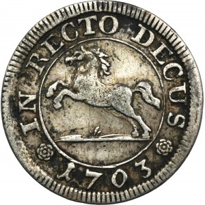 Germany, Braunschweig-Lüneburg-Calenberg-Hannover, George Louis, 4 Mariengrschen Clausthal 1703 HB