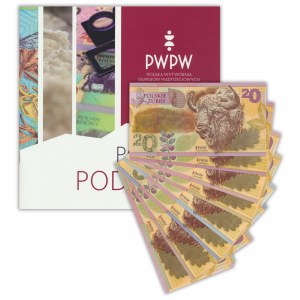 PWPW, Polskie Żubry (2019) - komplet POTĘGA PODŁOŻA z folderem (9szt)