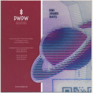 PWPW, blank folder for test VISA 2022 cards