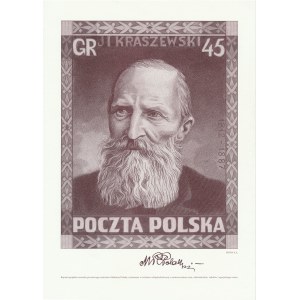 PWPW, reprint projektu znaczka J. I. Kraszewski