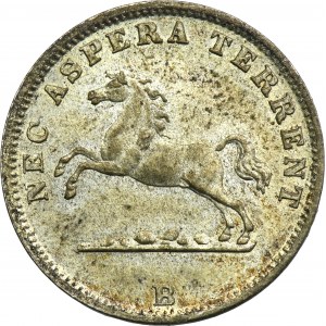 Nemecko, Hannoverské kráľovstvo, George V, 1/24 Thaler 1856 B