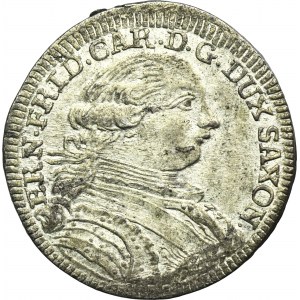 Německo, Sasko-Hildburghausen, Ernst Frederick III, 1/12 tolaru (2 haléře) 1758 - Vzácné