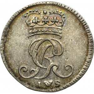 Nemecko, Brunswick-Lüneburg-Calenberg-Hannover, George III, 6 Feniges Clausthal 1764