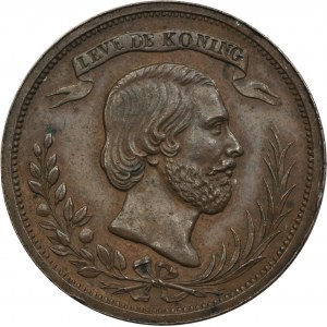 Holandsko, Viliam III., medaila pri príležitosti návštevy kráľa v Utrechte v septembri 1853