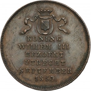 Netherlands, Willem III, Medal on the Occasion of the King's Visit to Utrecht in September 1853