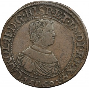 Španielske Holandsko, Karol II., žetón pre finančný úrad Antverpy 1669 - RARE