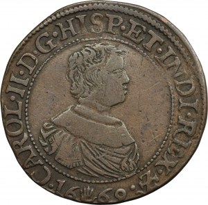 Spanish Netherlands, Charles II, Token for the Finance Office Antwerp 1669 - RARE