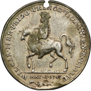 Netherlands, Wilhelm IV, Medal Penning 1747