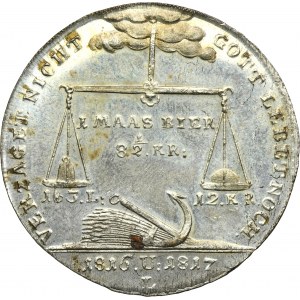 Germany, Kingdom of Bavaria, Maximilian I Joseph, Rechenpfennig Great Famine of 1816-1817