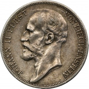 Liechtenstein, Johann II, 2 Francs Bern 1924 - RARE