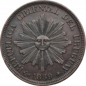 Uruguay, 1 Centésimo Paris 1869 A