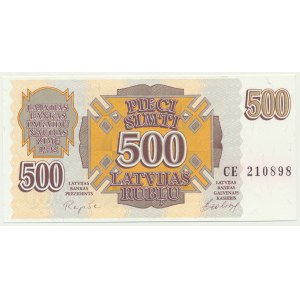 Latvia, 500 Rublu 1992