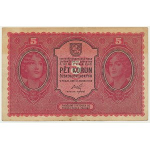 Czechoslovakia, 5 Korun 1919