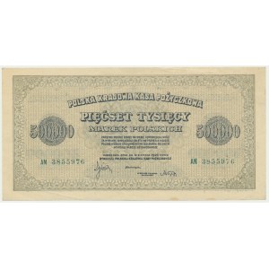 500.000 marek 1923 - AN - 7 cyfr - RZADKOŚĆ