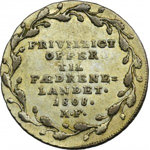 Denmark, Frederik VI, 1/6 Rigsdaler Altona 1808 MF