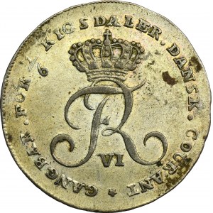 Denmark, Frederik VI, 1/6 Rigsdaler Altona 1808 MF