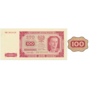100 zloty 1948 - GH - unframed