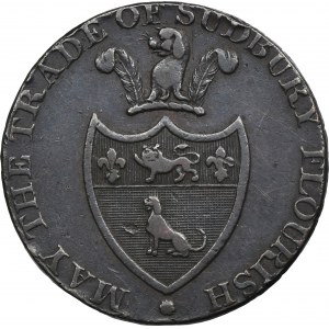 Spojené kráľovstvo, Suffolk, Token 1/2 Pence Sudbury 1793