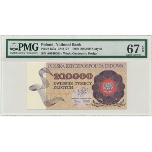 200 000 zl 1989 - A - PMG 67 EPQ