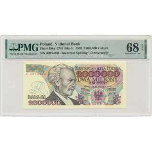 2 miliony 1992 - A - Ústavní - PMG 68 EPQ