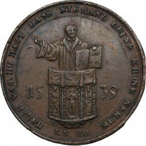 Německo, medaile 300 let reformace v Lipsku 1539-1839
