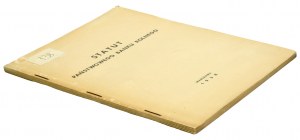 Statut Państwowego Banku Rolnego wraz z Ustawą i Dekretem Prezydenta RP 1938