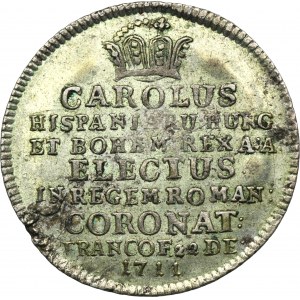 Austria, Karl VI, Coronation token Frankfurt 1711