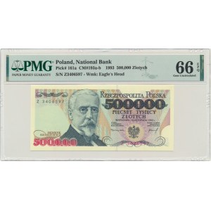 500.000 złotych 1993 - Z - PMG 66 EPQ