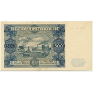 500 zloty 1947 - A3 - the rarest variant