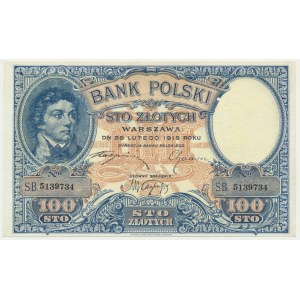 100 złotych 1919 - S.B. -