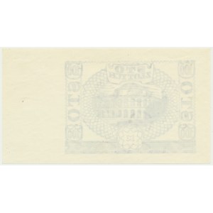 100 złotych 1940 - czarnodruk na papierze PWPW - awers czysty -