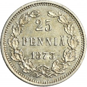 Fínsko Autonómia, Alexander II, 25 Penniä Helsinki 1873 S