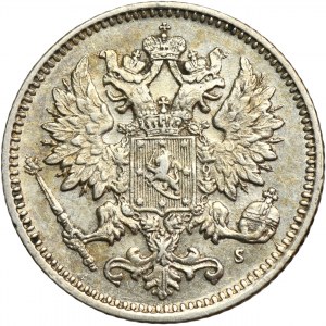 Finland, Autonomia, Alexander II, 25 Penniä Helsinki 1873 S