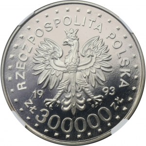 PRÓBA NIKIEL, 300.000 złotych 1994 XVII Zimowe Igrzyska Olimpijskie, Lillehammer - NGC PF69 ULTRA CAMEO