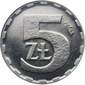 PRÓBA NIKIEL, 5 złotych 1986 - GCN MS66