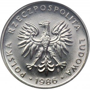 PRÓBA NIKIEL, 5 złotych 1986 - GCN MS66