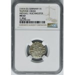 Teutonský rád, Michael I Küchmeister von Sternberg, sobol s dlhým krížom bez dátumu - NGC MS62