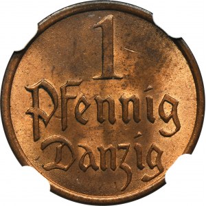 Freie Stadt Danzig, 1 fenig 1937 - NGC MS65 RB