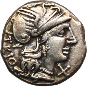 Roman Republic, Cn. Lucretius Trio, Denarius Rome