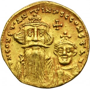 Byzantská říše, Konstantin II, Konstantin IV, Solidus