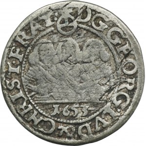 Slezsko, knížectví Legnicko-Brzesko-Wołowskie, Jerzy III Brzeski, Ludwik IV Legnicki a Krystian Wołowsko-Oławski, 1 Krajcar Brzeg 1653
