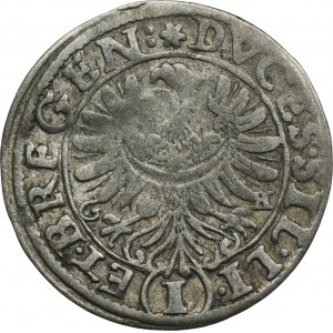 Silesia, Duchy of Liegnitz-Brieg-Wolau, Georg III, Ludwig IV, Christian, 1 Kreuzer Brieg 1653