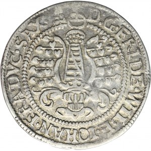 Germany, Sachsen-Alt-Weimar, Friedrich Wilhelm I and Johan III, 1/4 Thaler Saalfeld 1590 - VERY RARE, UNLISTED