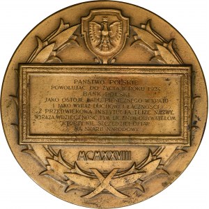 Medaila k 100. výročiu založenia Poľskej banky 1928