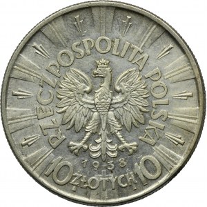 Piłsudski, 10 złotych 1938