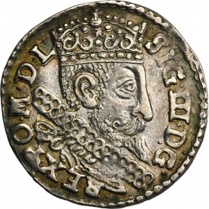 Sigismund III Vasa, 3 Grochen Bromberg 1598 - letter B on right