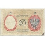 20 złotych 1924 - II EM.B - DUŻEJ RZADKOŚCI ODMIANA