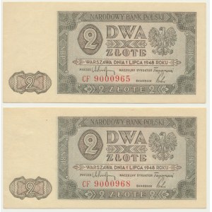 2 zlaté 1948 - CF (2 ks)